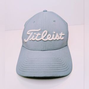 TITLEIST Golf Hat Cap FJ ProV1 Light Blue Strapback Adjustable
